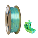 2022 Latest Dual Color Shiny Silk PLA Dual Tone Color 3D Printer Silk Filament 1.75mm 1kg Spool