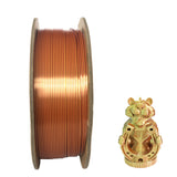 2022 Latest Dual Color Shiny Silk PLA Dual Tone Color 3D Printer Silk Filament 1.75mm 1kg Spool