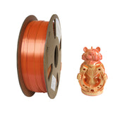 2022 Latest Dual Color Shiny Silk PLA Dual Tone Color 3D Printer Silk Filament 1.75mm 1kg Spool