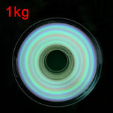 Glow In The Dark Silk PLA Rainbow 3D Printer Filament Noctilucous Rainbow