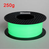 Glow In The Dark Silk PLA Rainbow 3D Printer Filament Noctilucous Rainbow