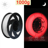 Glow In The Dark Silk PLA Rainbow 3D Printer Filament Noctilucous Rainbow