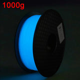Glow In The Dark Silk PLA Rainbow 3D Printer Filament Noctilucous Rainbow