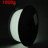 Glow In The Dark Silk PLA Rainbow 3D Printer Filament Noctilucous Rainbow